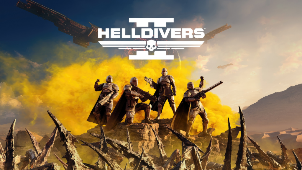 A Helldivers II promotional poster.